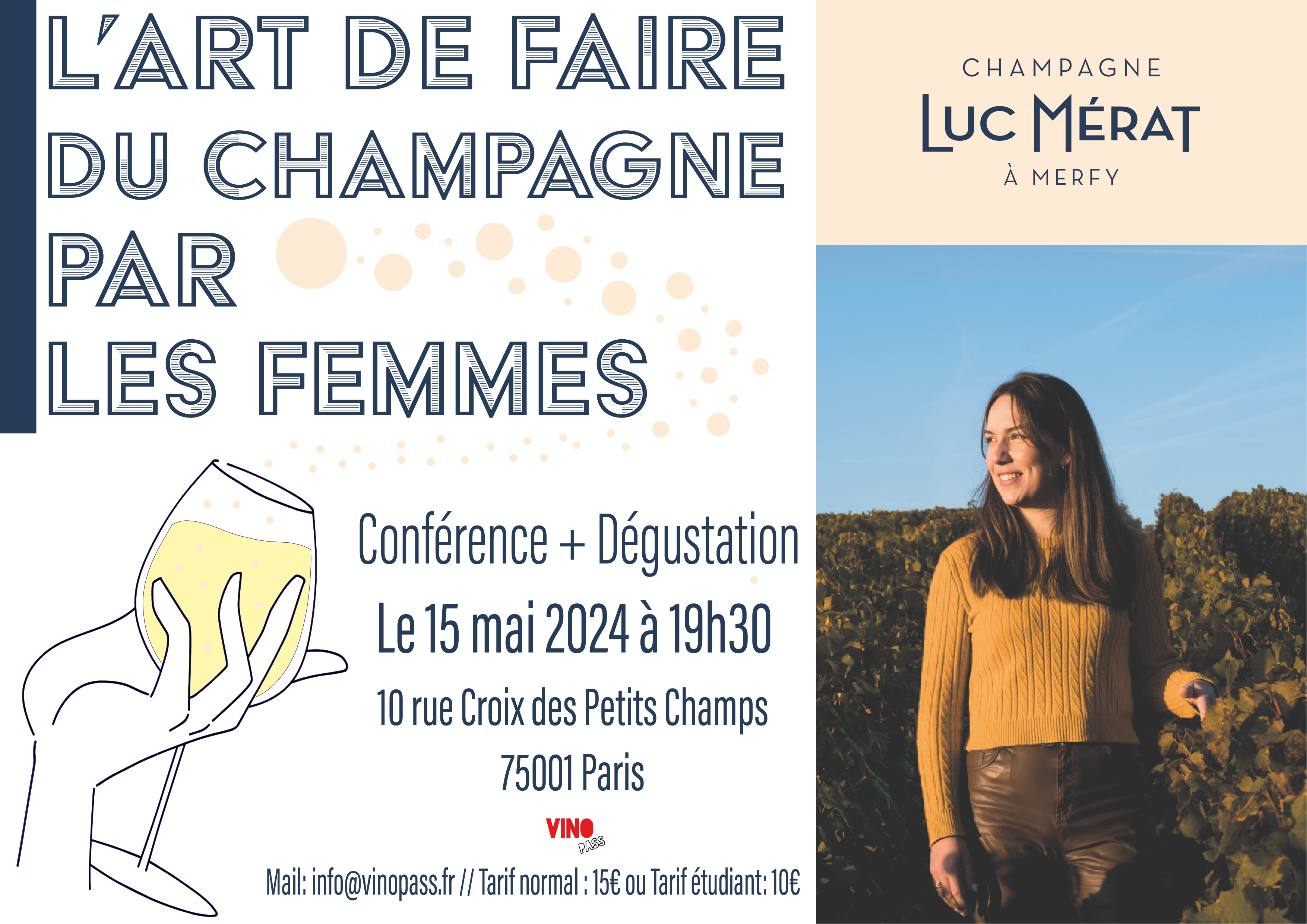 L'art de faire du champagne par les femmes (conférence + dégustation)