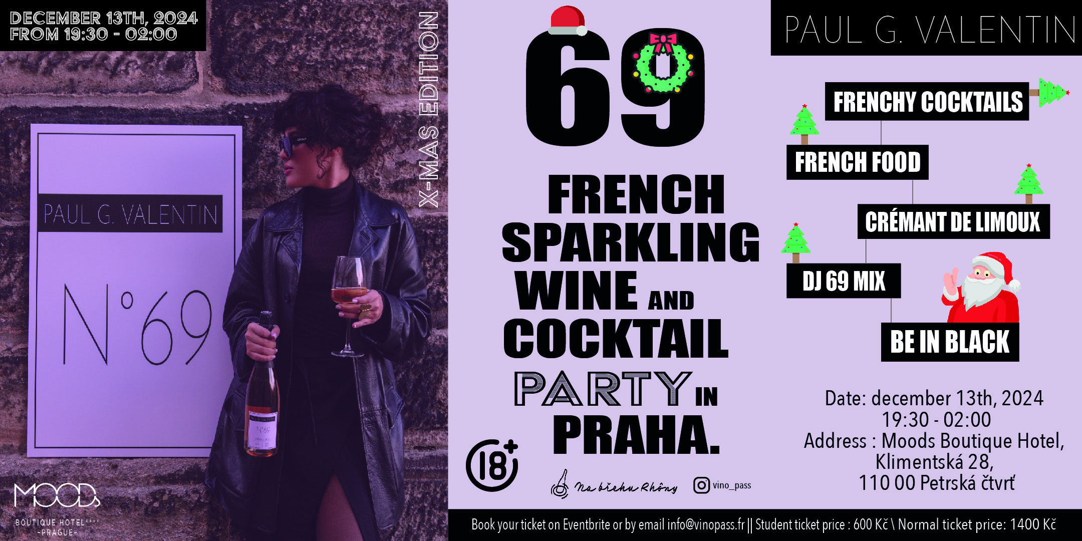 69 FRENCH SPARKLING WINE AND COCKTAIL PARTY IN PRAHA | X-MAS EDITION